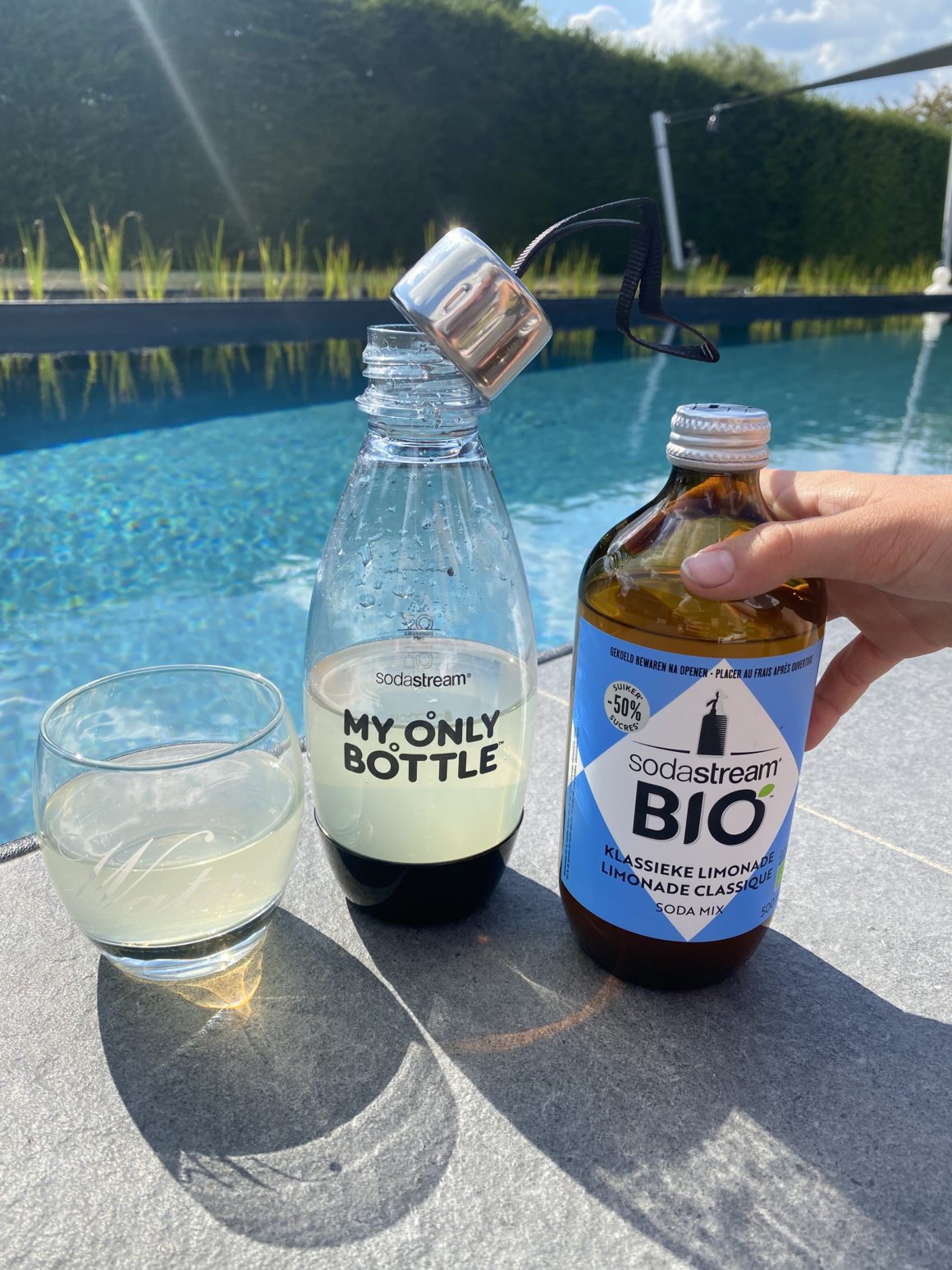 draagbare sodastream fles